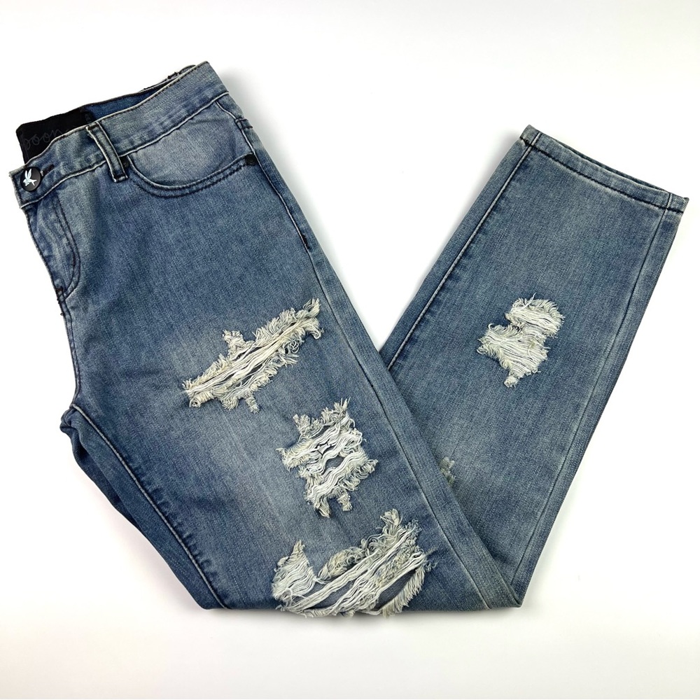 One Teaspoon Distressed Jeans Womens Size 27 Denim Blue